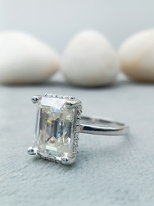 Custom Fancy Solitaire Engagement Wedding Anniversary Party Ring 100% Satisfaction Guaranteed 925 Sterling Silver 14k 18k Gold - Product Image 4