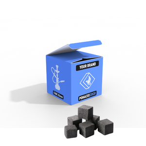 Venta al por mayor Hookah Premium Low Ash Shisha carbón largo tiempo de combustión Briqueta de cáscara de coco natural OEM Etiqueta Privada - Product Image 1