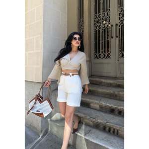 <b>Elastic</b> Waist Shorts 236 - Off white - Product Image 6