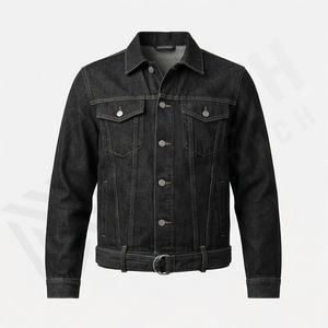 Chaqueta Vaquera de Mezclilla para Mujer, Ajustada, de Algodón de Calidad, Transpirable, Lavada, Personalizable, de Moda, Color Personalizado - Product Image 1