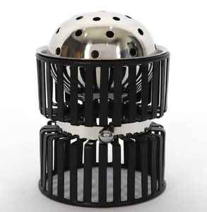 Modern Design Bakhoor Burner Holder High Quality Black Wire & Wood Best Price for Ramadan Decor for Bulk Use - Product Image 3