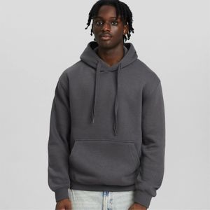 Sweat à capuche surdimensionné pour hommes de haute qualité broderie personnalisée et impression bouffante, sweat-shirt vierge en éponge française - Product Image 3
