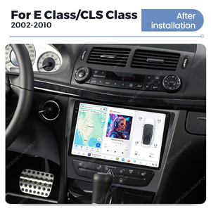 Radio con pantalla táctil Android para coche DUDUAUTO, reproductor de <span class=keywords><strong>DVD</strong></span>, WIFI, DSP, ventilador de refrigeración, pantalla QLED para BENZ Clase E / Clase CLS 2002-2010 - Product Image 3
