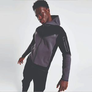 Ensemble survêtement homme en polaire technique hiver, fermeture éclair intégrale, sweat-shirt et pantalon de jogging - réversible, respirant, écologique - Product Image 3