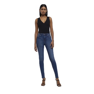 2023 vente chaude qualité supérieure personnalisé lavé femmes Denim jean pantalon à la mode décontracté maigre taille basse femmes jean pantalon - Product Image 3