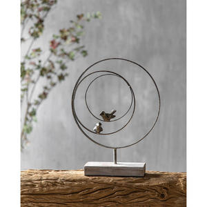 Decoración Moderna para el Hogar, Artículo Decorativo de Hierro con Acabado Negro Hecho a Mano para Mesa, Sala de Estar u Oficina, Personalizable al por Mayor, Alta Calidad - Product Image 3