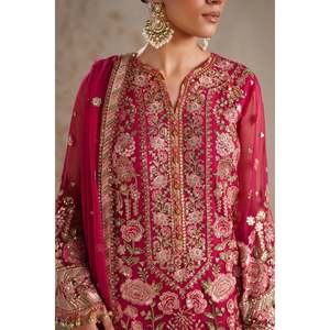 Elegant Embroidered Chiffon Mother of Bride <b>Dress</b> SF-4363 - Product Image 3