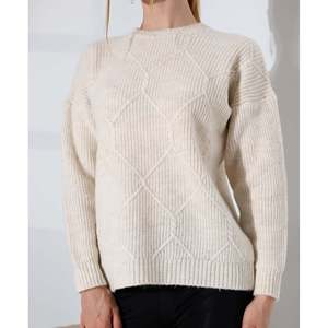 เสื้อสเวตเตอร์ถัก - สีเบจ - Product Image 2