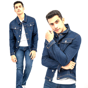 Chaqueta Vaquera Azul de Nuevo Diseño para Hombre, 100% Algodón, Transpirable, de Secado Rápido, para Otoño e Invierno, Talla Grande, con Botones y Bolsillos, Marca, Talla L - Product Image 5