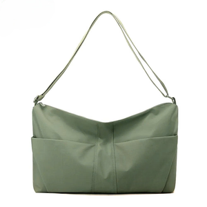 Sac fourre-tout et bandoulière unisexe, tendance, en polyester, motif de fil, imperméable, fermeture éclair, affaires, camping, natation, plage, cyclisme - Product Image 6