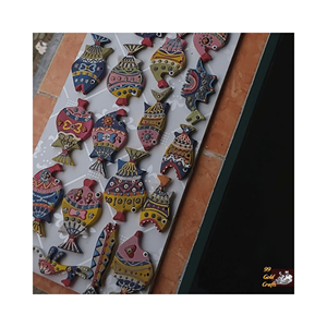 Maverick <b>Wood</b> Toy Cutout - Unfinished Wooden Fish for Painting, Authentic Painted Wooden Toy for Crafting - Product Image 6