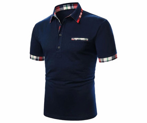 100% Algodón de Punto para Camisetas de Manga Corta, Transpirable, con Técnicas de Bordado, Patrón Sólido, Impresión por Descarga, Estilo Urbano - Product Image 1