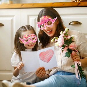 Lunettes de fête pour la fête des mères, accessoires amusants pour photomaton, lunettes de soleil en papier pour l'anniversaire de maman - Product Image 5