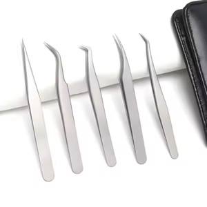 Pince à épiler super solide pour extension de cils Marque privée TOP Steel PVC Box & Paper Packaging Wholesale Beauty Professional Use Tools - Product Image 4