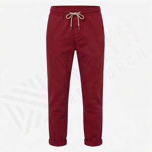 Customized Made Men Premium Quality Lightweight Casual Trousers New Arrival Design Trousers For Men Soft <b>Fabric</b> Modern Fitting - Product Image 1