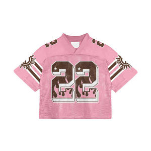 Fabricante personalizado streetwear nuevo estilo diseño práctica malla boxy fit uniforme de fútbol americano Jersey de fútbol americano - Product Image 3