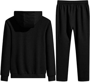 Conjunto de chándal para correr con capucha y color de diseñador personalizable XL para hombre, superventas, precio al por mayor, gimnasio, panel frontal en blanco, función de logotipo - Product Image 3