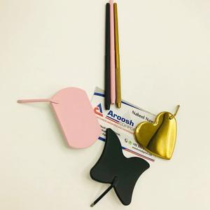 Vente en gros de miroir d'extension de cils solide en acier inoxydable miroir d'inspection de cils miroir carré coeur papillon pour artiste de cils - Product Image 5