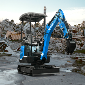 多功能1.5吨1.8吨微型小型挖掘机价格快速交货新型迷你挖掘机1.8吨液压钢筋混凝土挖掘机 - Product Image 2