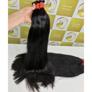 Vente chaude 100% matières premières vierges non transformées un donneur Extensions de cheveux humains droits naturels Cheveux vietnamiens de haute qualité - Product Image 2