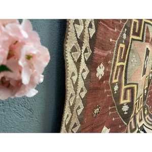 5.7x14.6 ft Turkish <b>Runner</b> <b>Rug</b>, Vintage Brown Southwestern <b>Rug</b> - Product Image 4