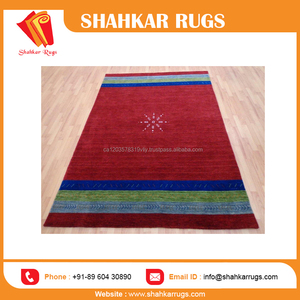 Meilleures ventes de tapis indiens faits à la main en jute à rayures Gabeh Prix de gros pour les prières Voitures Lits - Product Image 5