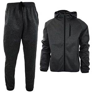 ชุดวอร์มผ้าฝ้าย 100% แขนยาวสำหรับฤดูหนาว พิมพ์โลโก้ตามสั่ง ขนาดตามสั่ง ชุดออกกำลังกายผู้ชาย ชุดวอร์มเปล่า ปี 2026 ขายส่ง - Product Image 1