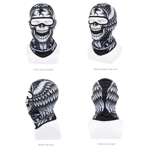 Pasamontañas de Invierno con Camuflaje Personalizado al por Mayor, Máscara Facial Completa con Logotipo por Transferencia Térmica, para Esquí y Motociclismo, Elástica, Transpirable e Impermeable - Product Image 2