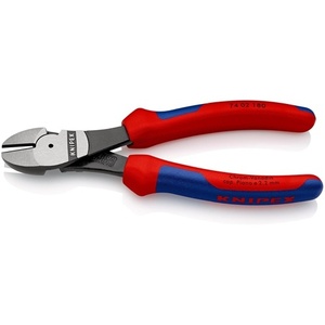 180mm Polished Heavy-duty <b>Side</b> <b>Cutters</b> with Multi-Component Handles (KNIPEX) - Product Image 3
