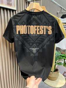 Descuento de Fábrica, Surtido al por Mayor, Camisetas de Hombre de Algodón 100%, Cuello Redondo, Manga Corta, Corte Regular, Ecológicas - Product Image 3