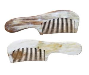 Peigne en corne naturelle de qualité antique fait à la main dernière conception corne de buffle OX vente chaude artisanat naturel pour les cheveux et la barbe - Product Image 4