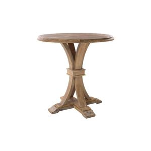 Mesa de comedor redonda de tubo de madera para el hogar, muebles de exterior modernos de la mejor calidad, superventas barato de alta calidad - Product Image 1