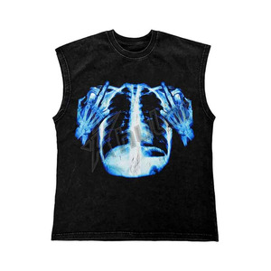 Camiseta sin mangas de peso pesado de gran tamaño para hombre - Product Image 2