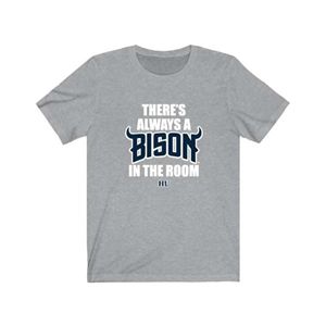 Howard University BISON T-shirt avec logo avant «There's Always BISON Room» Tissu tricoté imprimé HBCU Pride Apparel respirant - Product Image 3