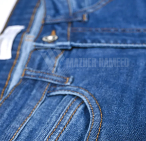 Jeans en denim extensible pour homme Coupe ajustée Tissu flexible confortable Vêtement décontracté Pantalon élégant - Product Image 4