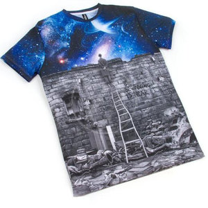 2025 T-shirt respirant à séchage rapide pour hommes avec motif solide imprimé personnalisé fabriqué au Pakistan - Product Image 3