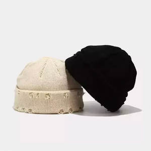 Bonnet en acrylique vierge unisexe personnalisé de haute qualité Bonnet de pêcheur Casquette crâne en acrylique Bonnet d'hiver Bonnets pour hommes - Product Image 2