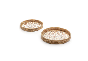 Nouveau Look Écologique Grand Plateau De Table En Rotin Qualité Exclusive Dernière Conception Fêtes De Mariage Perle Vadrouille Travail Plateau De Nourriture - Product Image 5