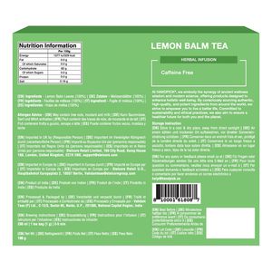 Sachets de thé à la mélisse HANDPICK – 100 unités - Product Image 2