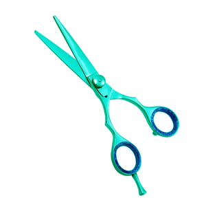 Tijeras de corte de pelo de calidad superior Color personalizado con Cuchillas de acero afiladas Tijeras de peluquería con reposapiés ajustable - Product Image 1