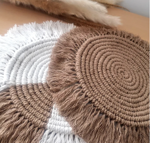 Hot Product Raffia Round <b>Placemat</b> With Fringes - Product Image 6