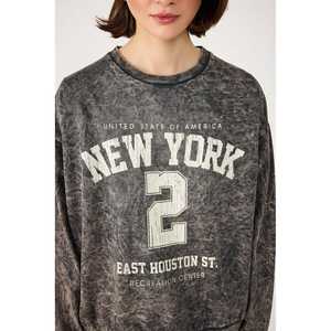 Sweat-shirt oversize imprimé effet délavé - Product Image 4