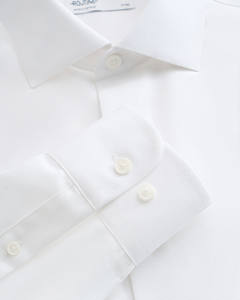 Chemise à manches longues anti-rides pour homme, ajustée, 100% coton, respirante, durable, style décontracté moderne, automne par Routine - Product Image 4