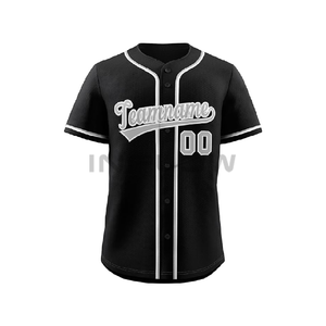 Jersey de béisbol y softbol personalizado, diseños de uniformes, 100% poliéster, patrón de equipo juvenil, conjuntos de sublimación, ropa de béisbol - Product Image 3