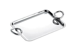 ถาดเสิร์ฟชาและกาแฟถาดเสิร์ฟกาแฟดีไซน์มาตรฐานทำจากสเตนเลสสตีลพร้อมที่จับ - Product Image 5