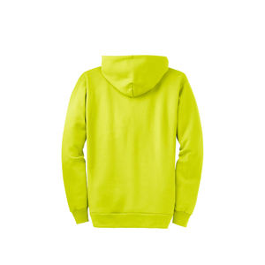 Sweat à capuche à fermeture éclair pour hommes, brodé et imprimé sur mesure, veste en polaire épaisse avec capuche à cordon et poche kangourou fendue - Product Image 4