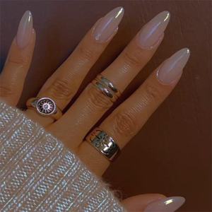 Uñas Postizas con Pegamento y Adhesivos - Uñas de Presión Cuadradas de ABS para Uso en Dedos, Patrones Brillantes/Sólidos/Cajas, Opción de Logotipo Personalizado - Product Image 3