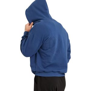 Sweat-shirts à capuche vierges pour hommes, épais, coupe oversize, épaules tombantes, multicolores, service de fabrication de logos personnalisés, vente en gros - Product Image 4