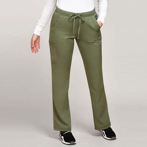 Uniforme médico Scrubs Conjunto médico Scrub para mujer Top médico Scrubs y pantalones Moda Poliéster Nylon Logotipo personalizado Tejido Manga corta - Product Image 3