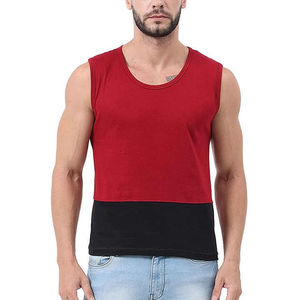 Superior Quality Men's Solid Color High Stretchable Tank Tops Quick Dry Bodybuilding <b>Muscle</b> Fitted Singlets <b>Vests</b> For Male - Product Image 1